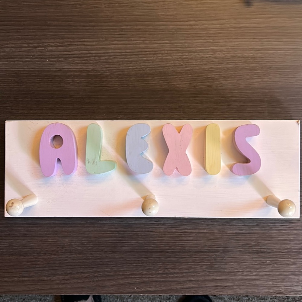 Wooden sign